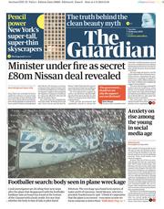 The Guardian () Newspaper Front Page for 5 February 2019