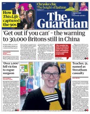 The Guardian () Newspaper Front Page for 5 February 2020