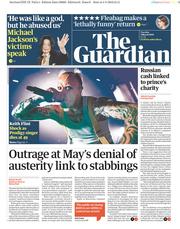 The Guardian () Newspaper Front Page for 5 March 2019