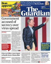 The Guardian () Newspaper Front Page for 5 March 2020