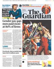 The Guardian () Newspaper Front Page for 5 April 2018