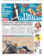 The Guardian () Newspaper Front Page for 5 May 2018