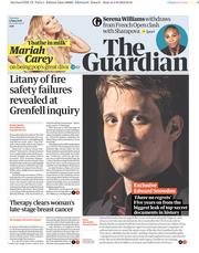 The Guardian () Newspaper Front Page for 5 June 2018