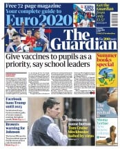 The Guardian () Newspaper Front Page for 5 June 2021
