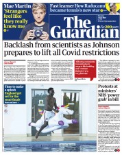 The Guardian () Newspaper Front Page for 5 July 2021