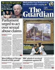 The Guardian () Newspaper Front Page for 5 July 2022