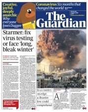 The Guardian () Newspaper Front Page for 5 August 2020