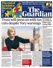 The Guardian () Newspaper Front Page for 5 September 2022