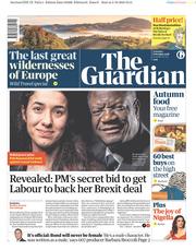 The Guardian () Newspaper Front Page for 6 October 2018