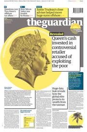 The Guardian () Newspaper Front Page for 6 November 2017