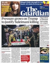 The Guardian () Newspaper Front Page for 6 January 2020