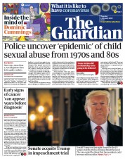 The Guardian () Newspaper Front Page for 6 February 2020