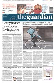 The Guardian () Newspaper Front Page for 6 April 2017