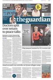 The Guardian () Newspaper Front Page for 6 May 2016