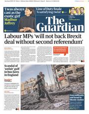 The Guardian () Newspaper Front Page for 6 May 2019