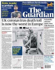 The Guardian () Newspaper Front Page for 6 May 2020