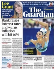 The Guardian () Newspaper Front Page for 6 May 2022