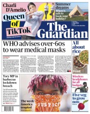 The Guardian () Newspaper Front Page for 6 June 2020