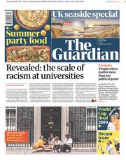 The Guardian () Newspaper Front Page for 6 July 2019