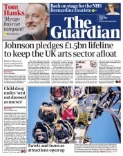 The Guardian () Newspaper Front Page for 6 July 2020