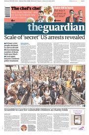 The Guardian () Newspaper Front Page for 6 August 2015