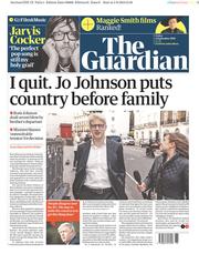 The Guardian () Newspaper Front Page for 6 September 2019