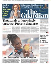 The Guardian () Newspaper Front Page for 7 October 2019