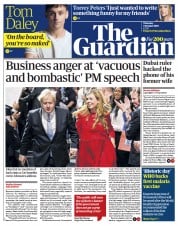 The Guardian () Newspaper Front Page for 7 October 2021