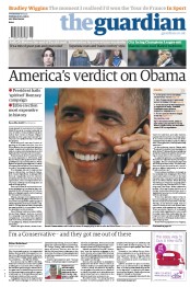 The Guardian () Newspaper Front Page for 7 November 2012