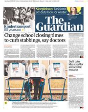 The Guardian () Newspaper Front Page for 7 November 2018