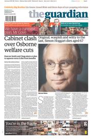 The Guardian () Newspaper Front Page for 7 January 2014