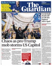 The Guardian () Newspaper Front Page for 7 January 2021