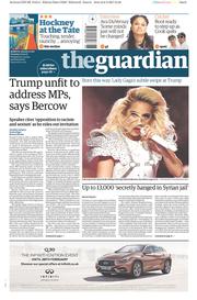 The Guardian () Newspaper Front Page for 7 February 2017