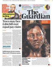 The Guardian () Newspaper Front Page for 7 February 2018
