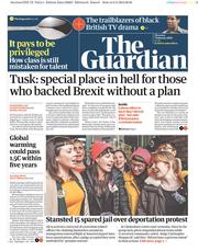 The Guardian () Newspaper Front Page for 7 February 2019