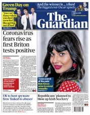 The Guardian () Newspaper Front Page for 7 February 2020