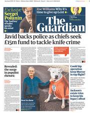 The Guardian () Newspaper Front Page for 7 March 2019