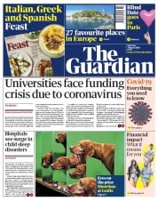 The Guardian () Newspaper Front Page for 7 March 2020