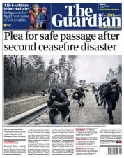 The Guardian () Newspaper Front Page for 7 March 2022