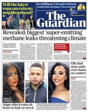The Guardian () Newspaper Front Page for 7 March 2023