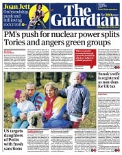 The Guardian () Newspaper Front Page for 7 April 2022