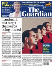 The Guardian () Newspaper Front Page for 7 May 2020