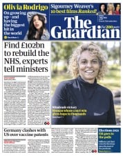 The Guardian () Newspaper Front Page for 7 May 2021