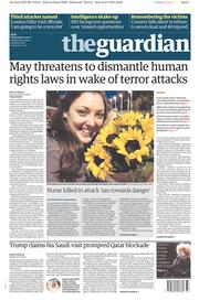 The Guardian () Newspaper Front Page for 7 June 2017