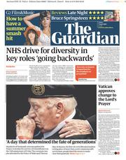 The Guardian () Newspaper Front Page for 7 June 2019