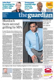 The Guardian () Newspaper Front Page for 7 September 2011
