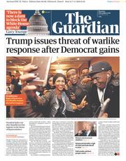 The Guardian () Newspaper Front Page for 8 November 2018