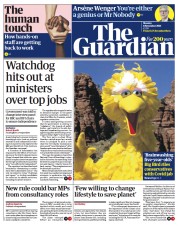 The Guardian () Newspaper Front Page for 8 November 2021