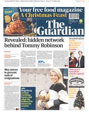 The Guardian () Newspaper Front Page for 8 December 2018