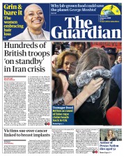 The Guardian () Newspaper Front Page for 8 January 2020
